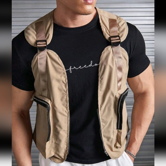 Other - Brand new, men's tactical pocket vest tan color size s